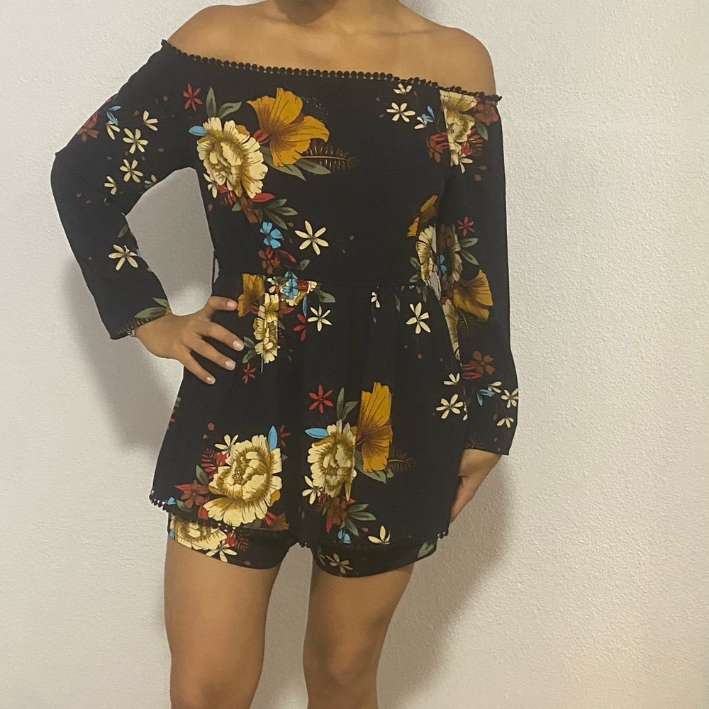 Off the shoulder romper